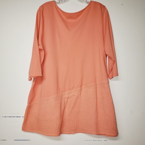 Pure J Jill Tunic With Pocket Size Large Coral - Picture 3 of 6